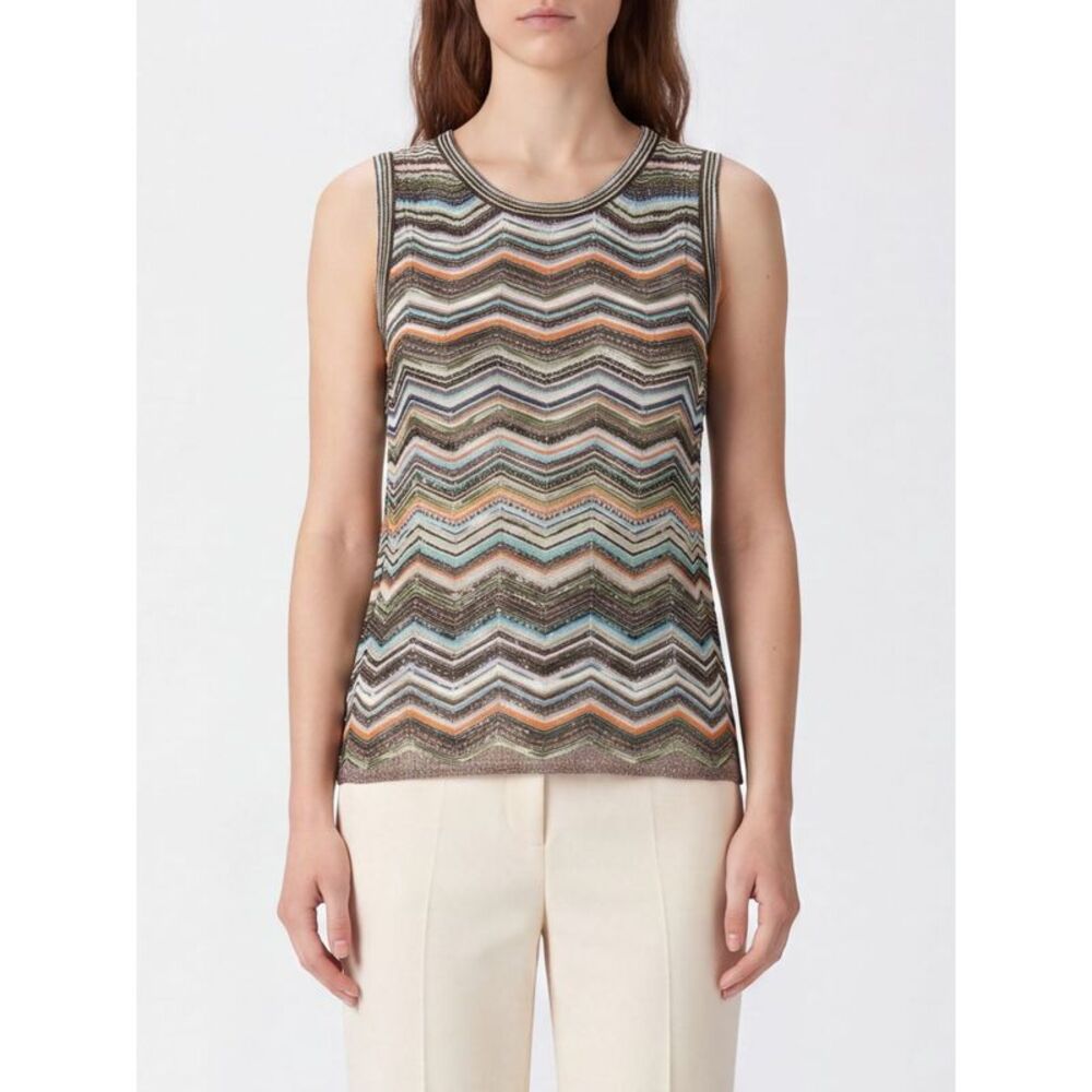 Missoni Women Missoni Off-The-Shoulder Zigzag Knit Viscose Blend Top